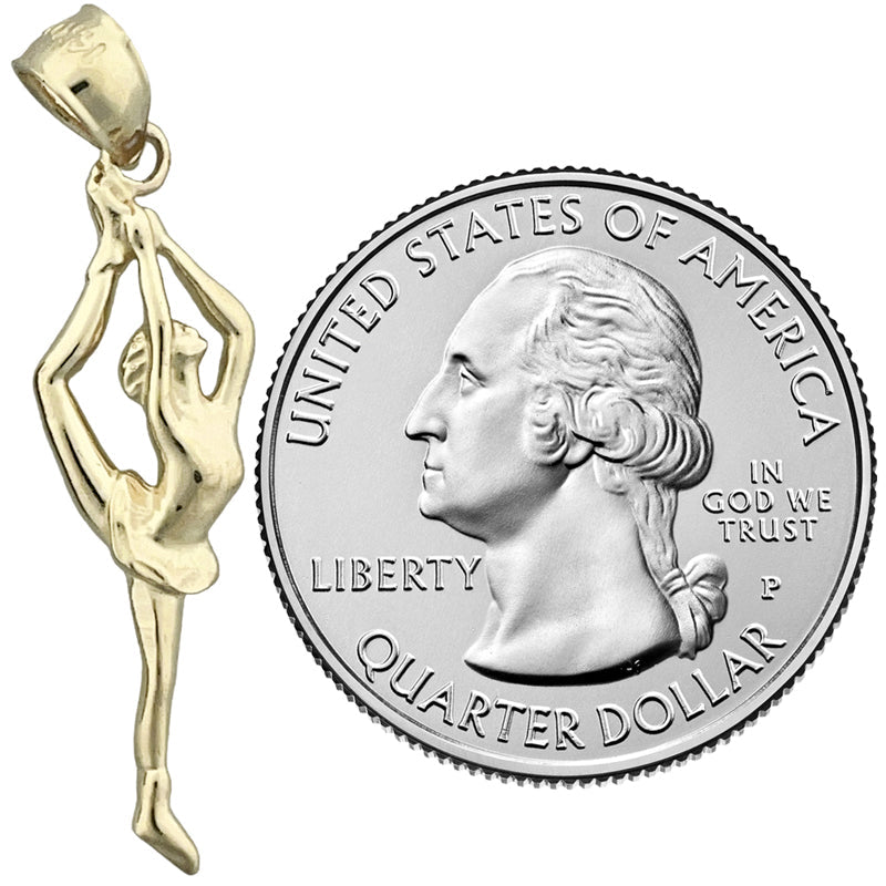 14K Gold Turnerin-Anhänger