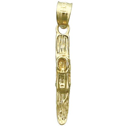 14K Gold Charm „3D-Snowboard