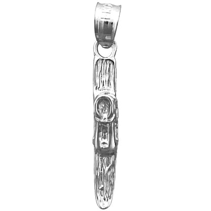 14K Gold Charm „3D-Snowboard