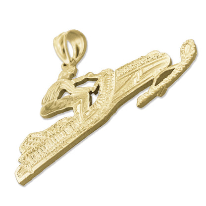585 Gold Anhänger Schneemobil