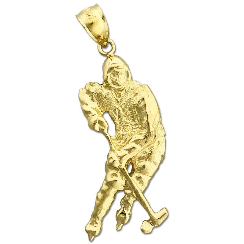 Anhänger „Eishockeyspieler“ aus 14K Gold