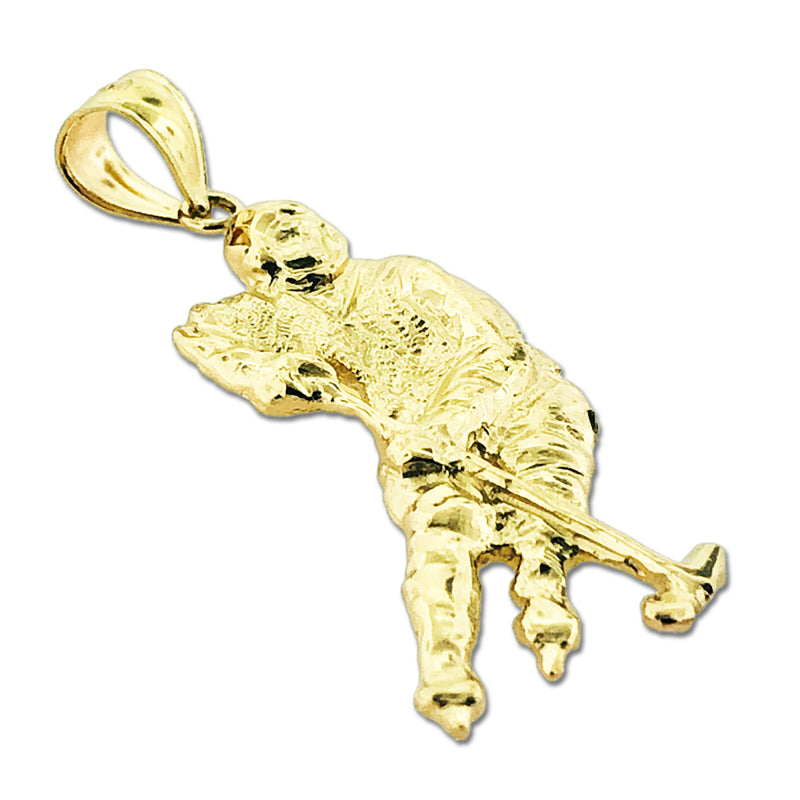 Anhänger „Eishockeyspieler“ aus 14K Gold