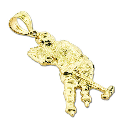 Anhänger „Eishockeyspieler“ aus 14K Gold