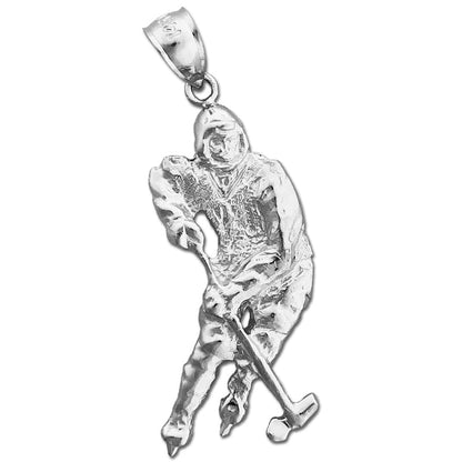 Anhänger „Eishockeyspieler“ aus 14K Gold