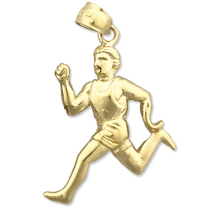14K Gold Anhänger Olympia-Läufer