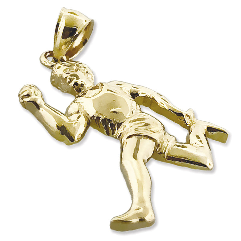 14K Gold Anhänger Olympia-Läufer