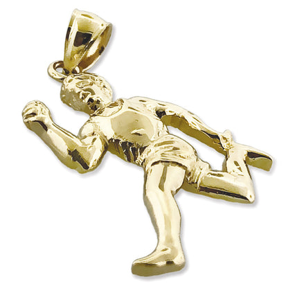 14K Gold Anhänger Olympia-Läufer