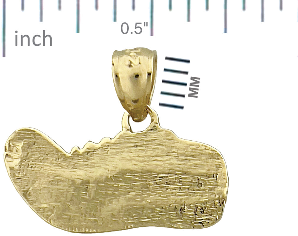 14K Gold Läufer-Schuh-Charm