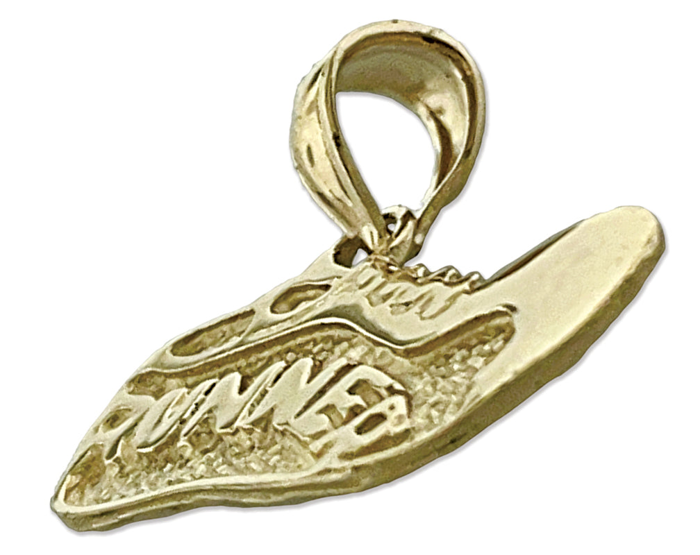 14K Gold Läufer-Schuh-Charm