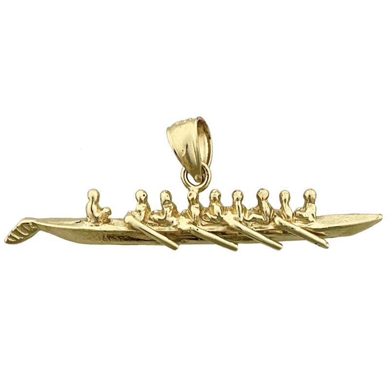 14K Gold 3D-Ruder-Anhänger