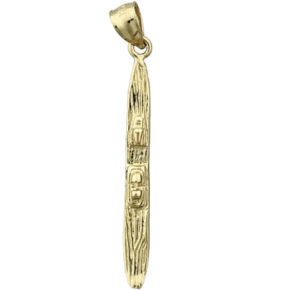 14K Gold 3D-Wasserski-Anhänger