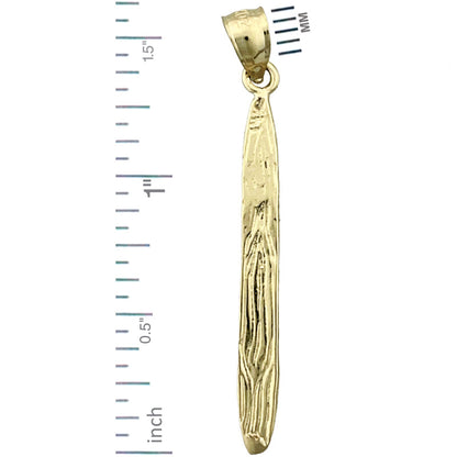 14K Gold 3D-Wasserski-Anhänger