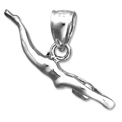 14K Gold 3D-Schwimmer-Charm
