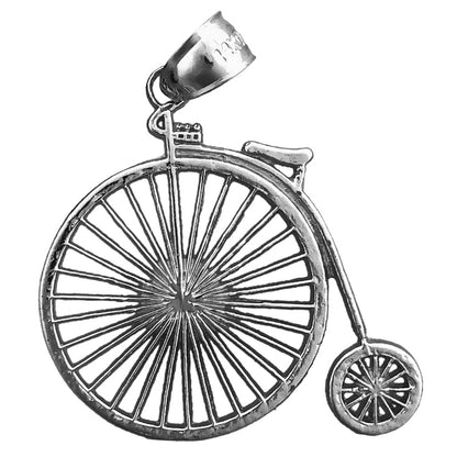 14K Gold Hochrad-Fahrrad-Anhänger