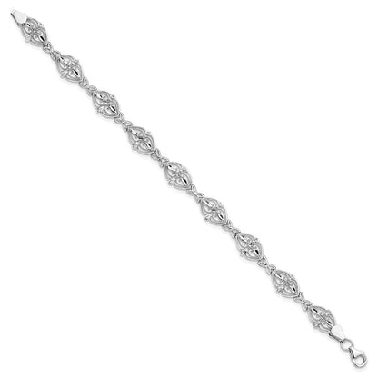 14K Weißgold Armband
