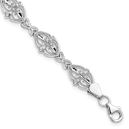 14K Weißgold Armband