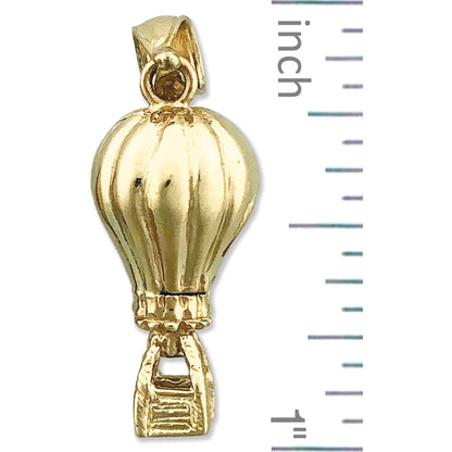 14K Gold 3D Heißluftballon-Charm