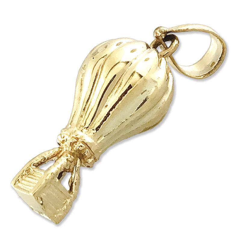 14K Gold 3D Heißluftballon-Charm