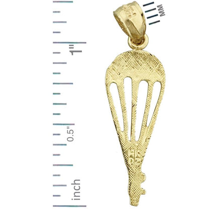 14K Gold Fallschirm-Charm