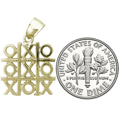 14K Gold Tic-Tac-Toe-Charm