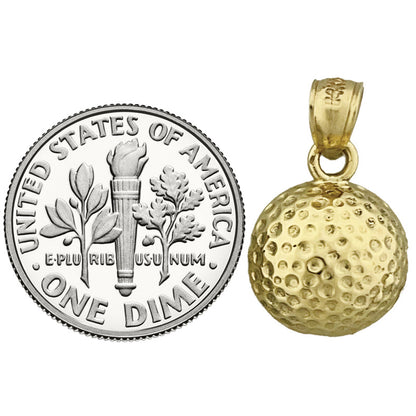 14K Gold Golfball-Charm