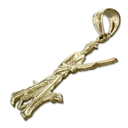 585 Gold Anhänger „Jäger und Hund“