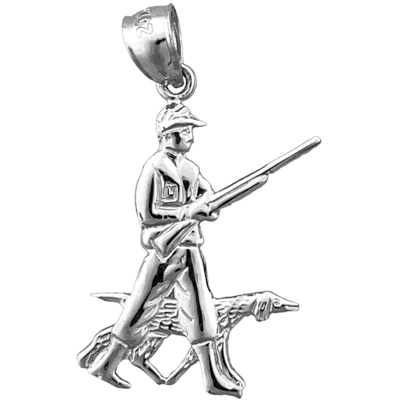 585 Gold Anhänger „Jäger und Hund“