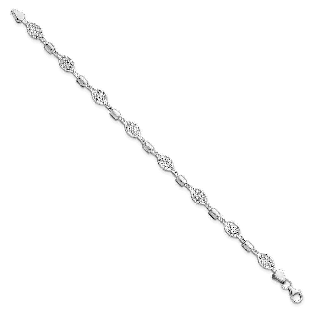14K Weißgold Diamantiert Armband