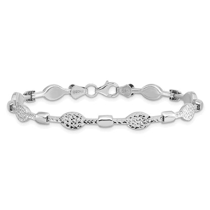 14K Weißgold Diamantiert Armband