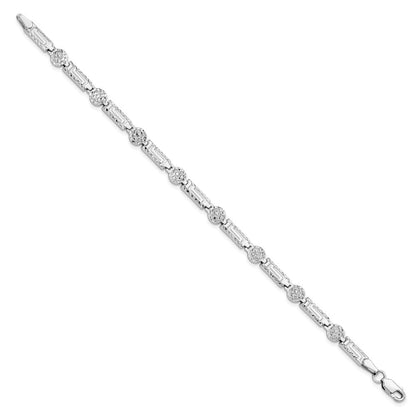 14K Weißgold Diamantiert Armband