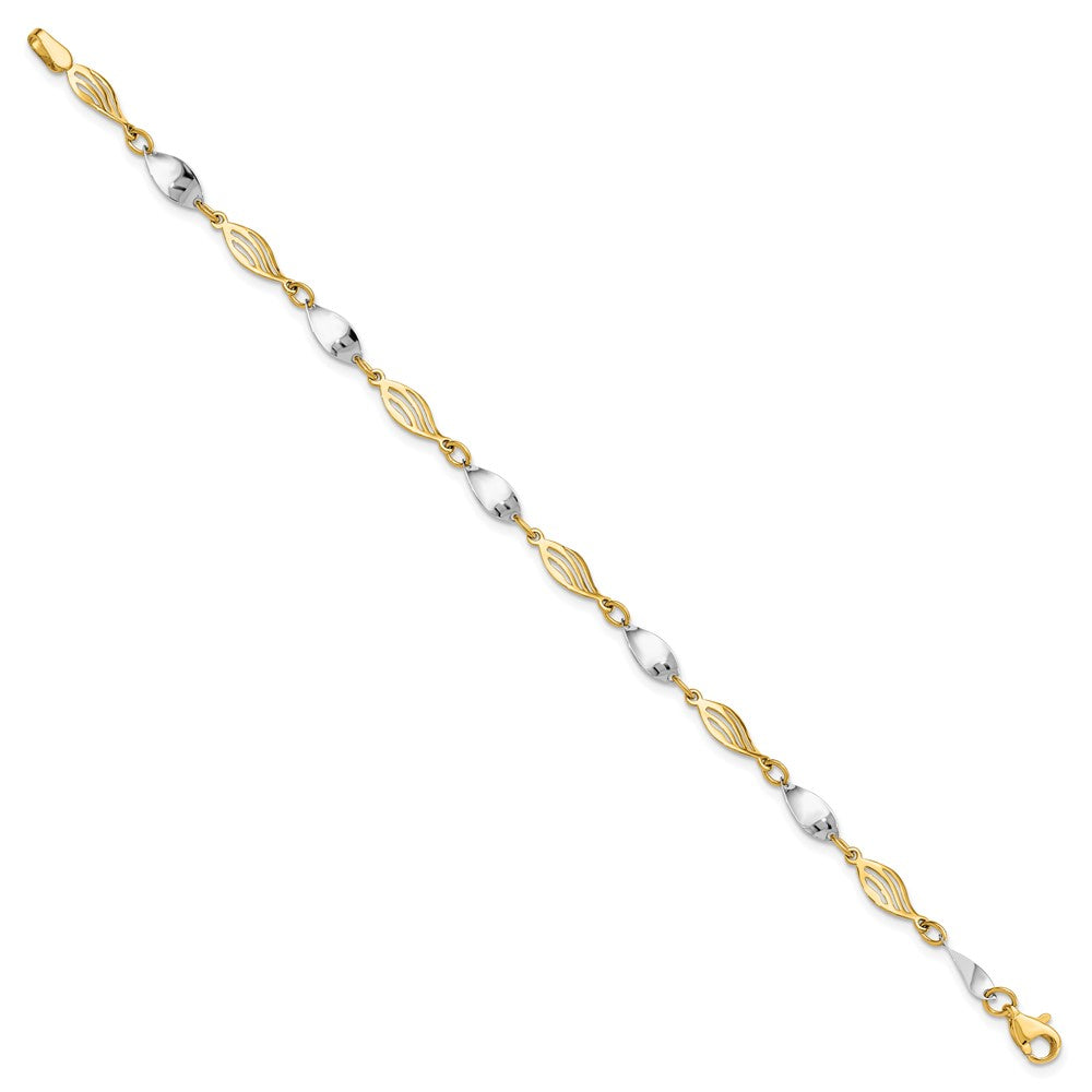 14K Bicolor Armband