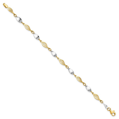 14K Bicolor Armband