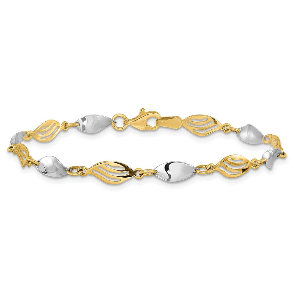 14K Bicolor Armband