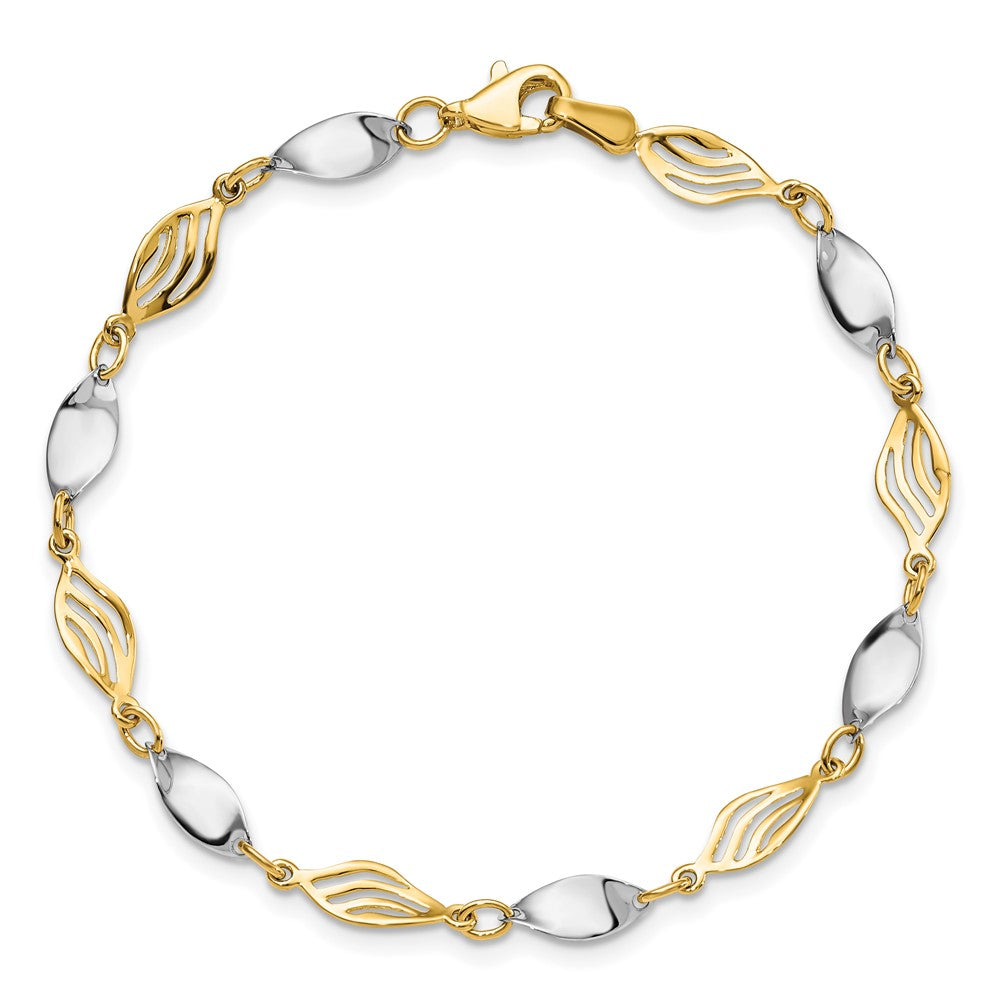 14K Bicolor Armband