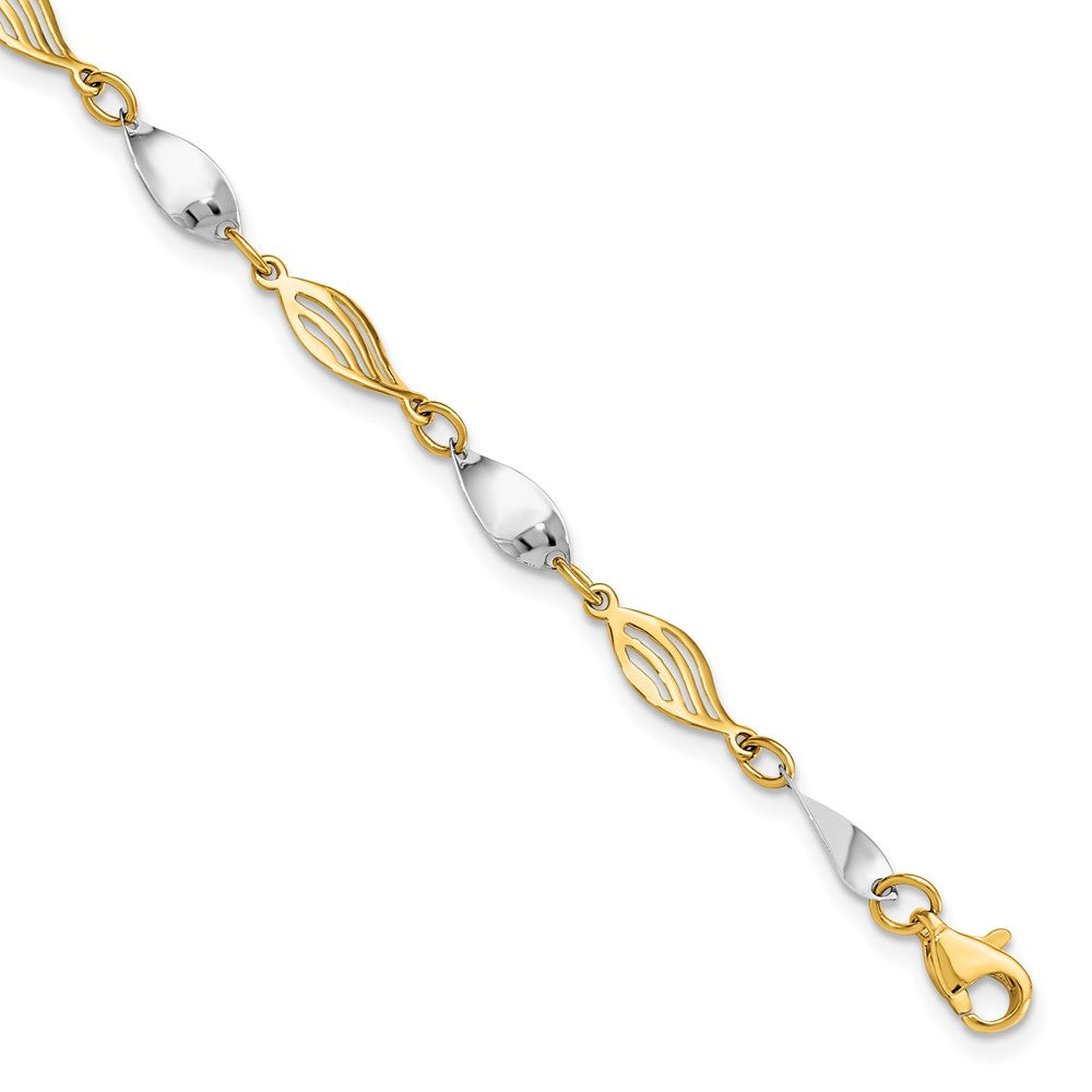 14K Bicolor Armband