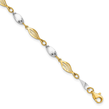14K Bicolor Armband