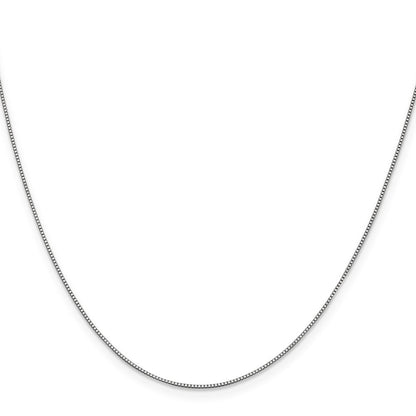 14K Weißgold.7mm Venezianer mit Karabinerverschluss Halskette