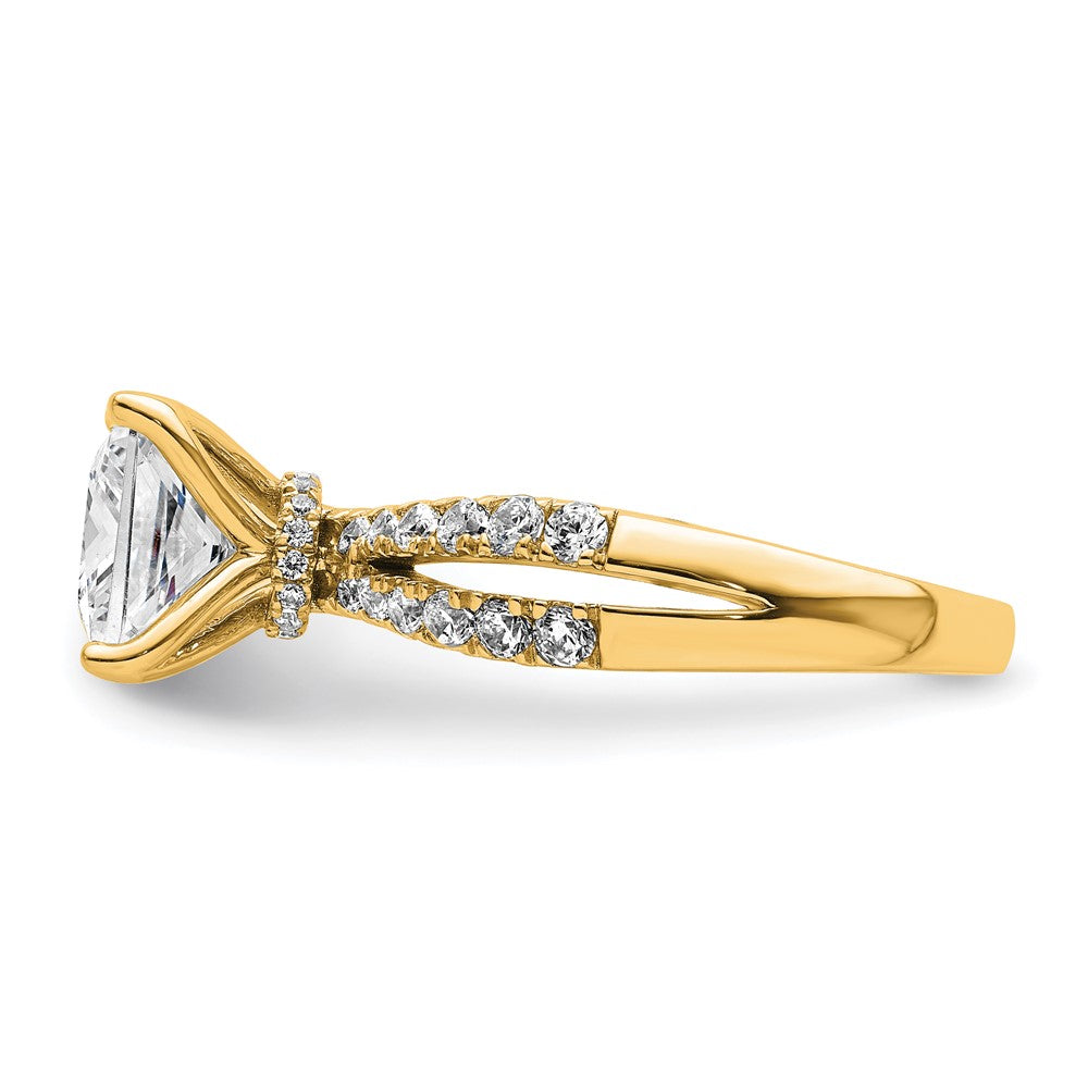 True Origin 14K Gelbgold 2,625 ct. Labor Gezüchteter Diamant VS+ F+ Kompletter Princess-Verlobungsring