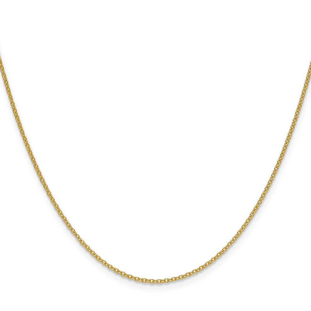 14K Gelbgold 1.5mm Ankerkette Halskette