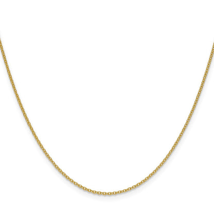 14K Gelbgold 1.5mm Ankerkette Halskette