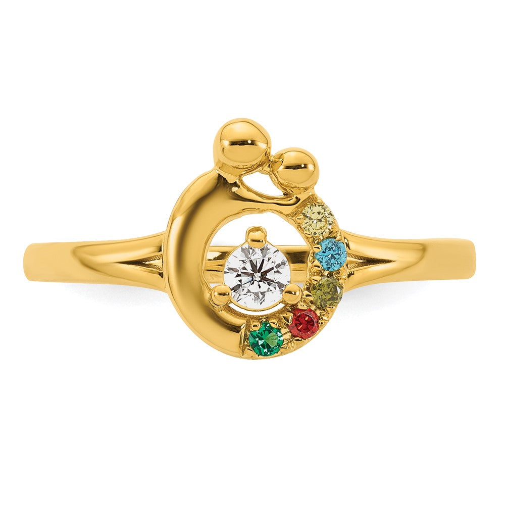 14K Weißgold Diamantring