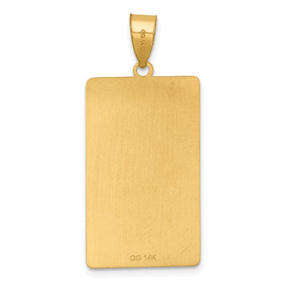 14K Gelbgold Justice Tarot Card Anhänger