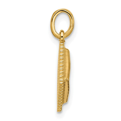 14K Gelbgold Fancy-Ravioli-Charm