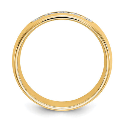 True Origin 14K Gelbgold Herren 1/2 Karat Im Labor Gezüchtet Diamant Vs+ F+ Größe 9.5 Komplett Miligrain Ehering Ring