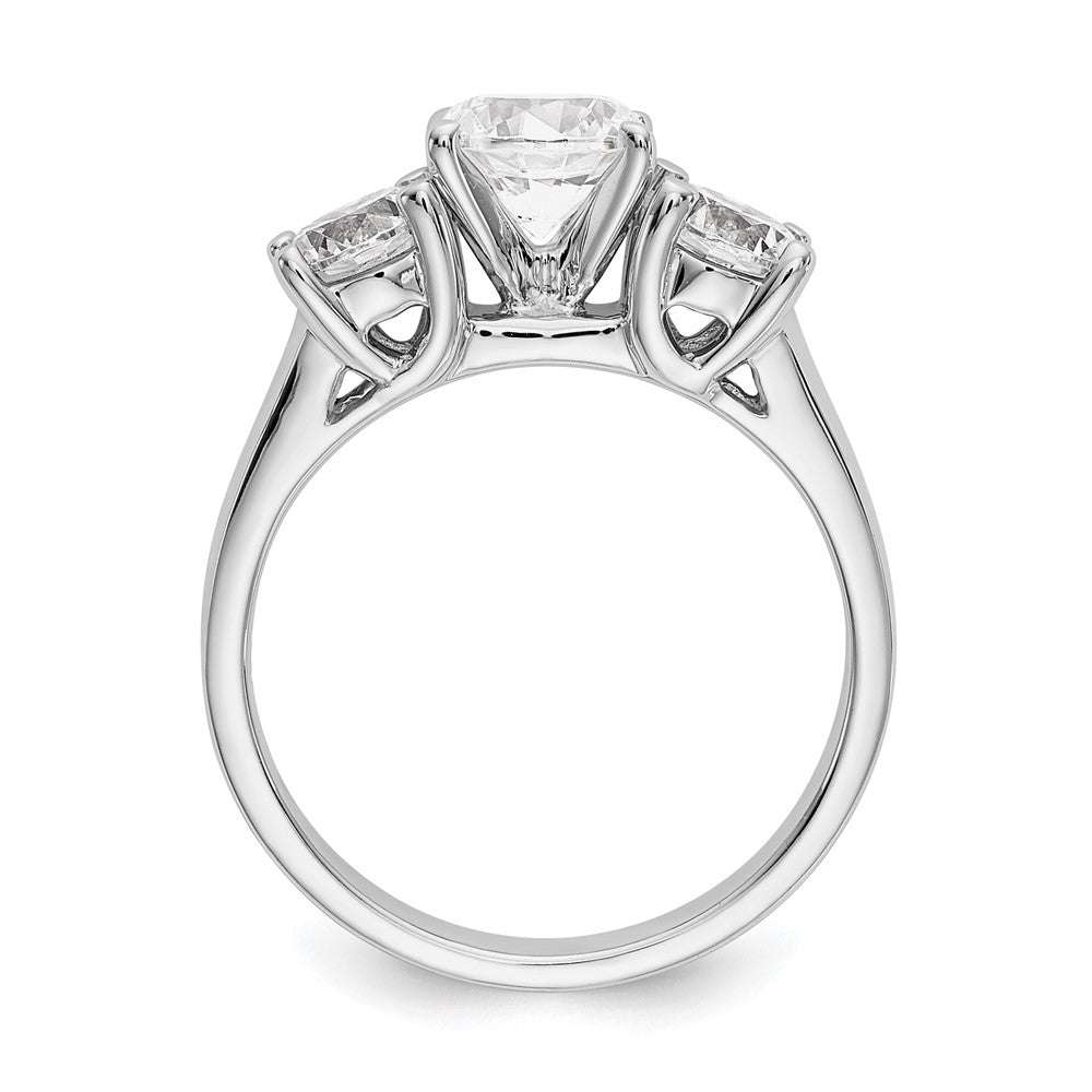 14K Weißgold Diamant-Trauring