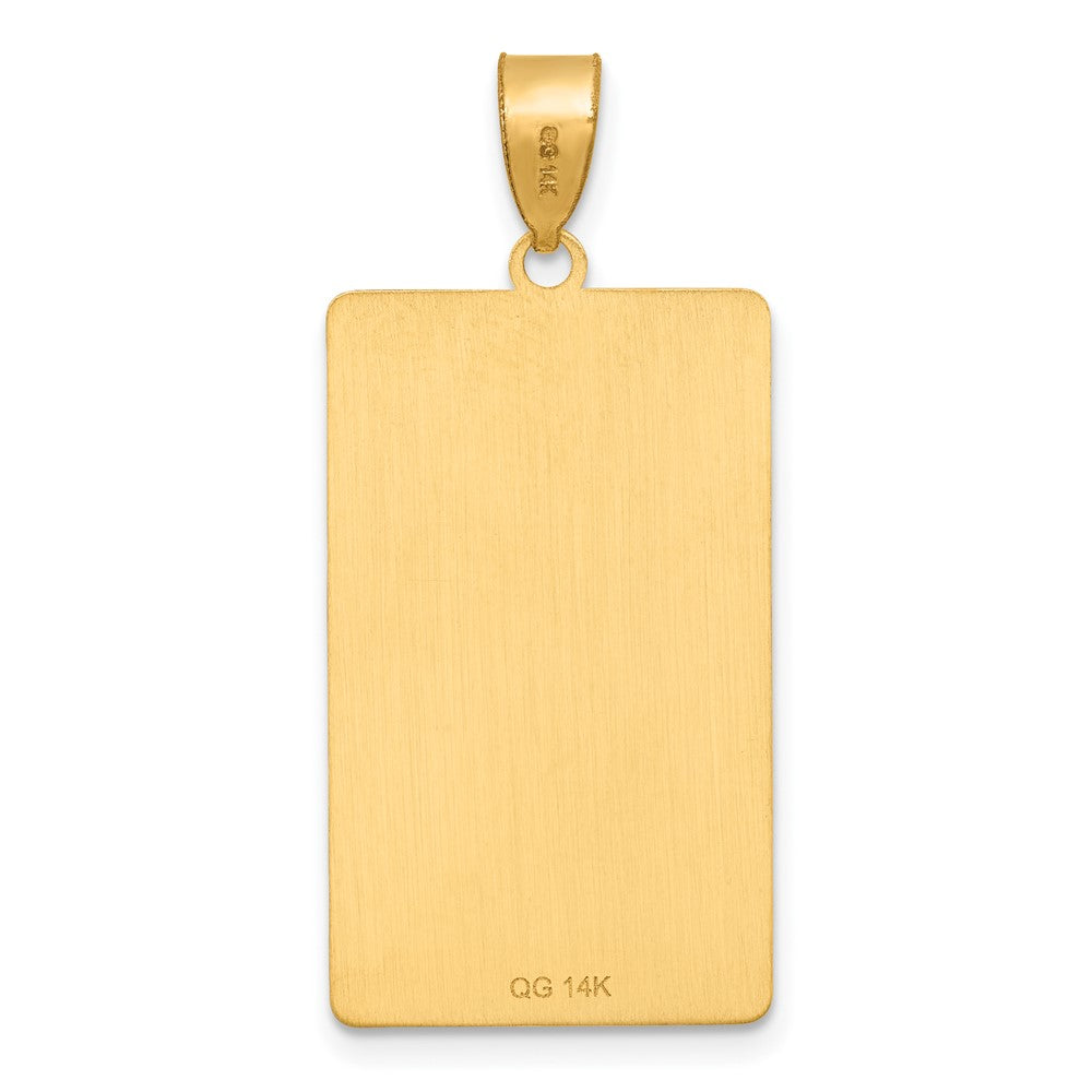 14K Gelbgold The Mond Tarot Card Anhänger