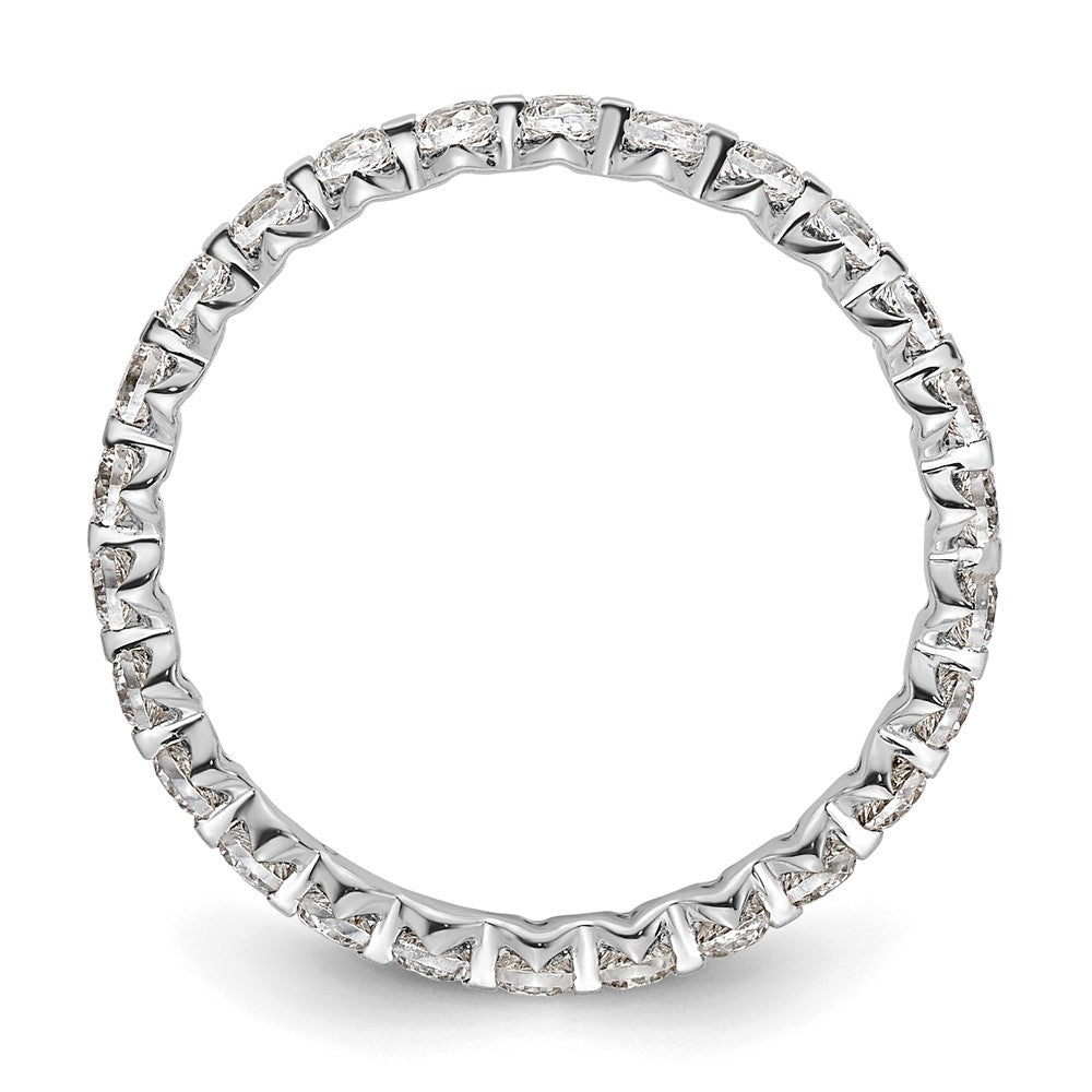 True Origin 14K Weißgold 7/8 Karat Im Labor Gezüchtet Diamant Vs+ F+ Größe 9 Komplett Memoire Ehering Ring