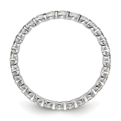 True Origin 14K Weißgold 7/8 Karat Im Labor Gezüchtet Diamant Vs+ F+ Größe 9 Komplett Memoire Ehering Ring