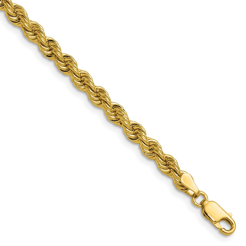 14K Gelbgold 4.2mm Normal Kordel Halskette
