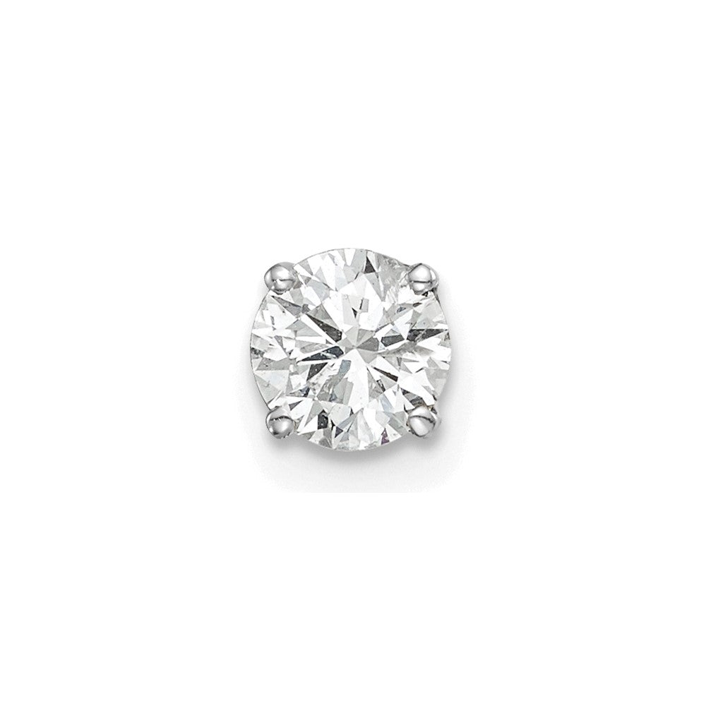 14K Weißgold 1/2 Karat Einfach Ohrstecker Aa Diamant Ohrring